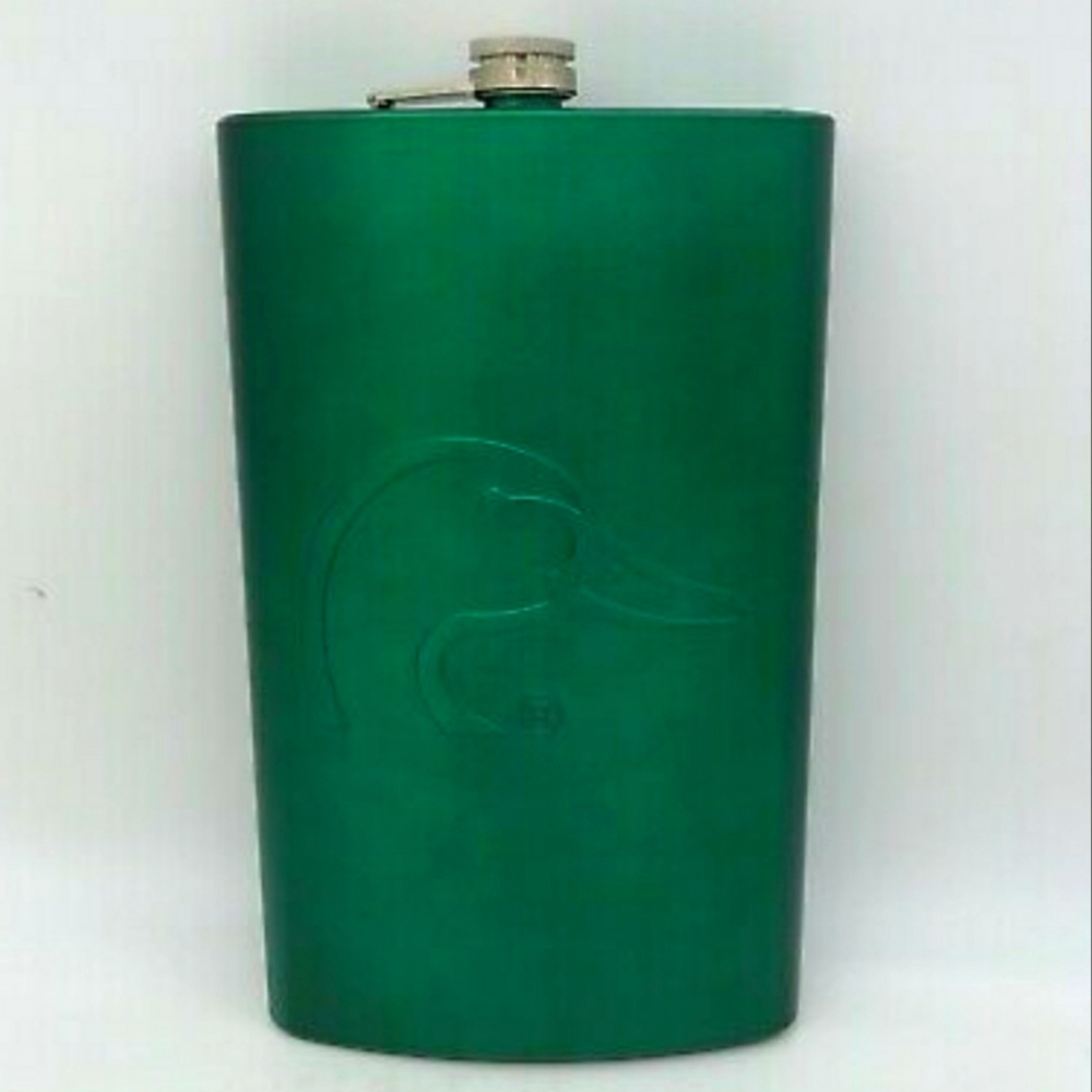 DUCKS UNLIMITED Large 64 oz Green Stainless Steel Flask 🦆